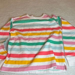 Crewcuts stripes sweatshirt never worn . Like new size kids medium